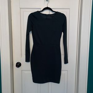 Hunter green LS Banana Republic dress